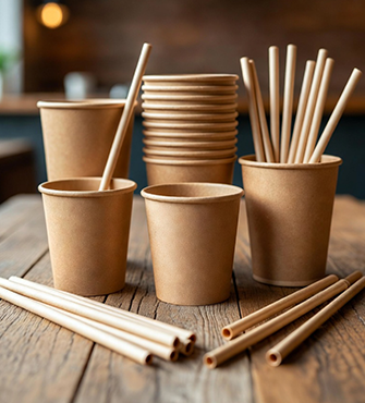 Compostable Cups & Straws