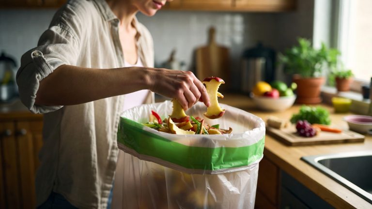 Compostable trash bag size guide — sizing chart with bin capacity ranges
