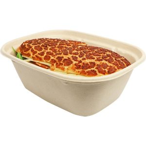 44 oz Compostable Fiber To-Go Boxes | Home Compostable Plant Fiber | Hot Food Safe to 200°F - image 1