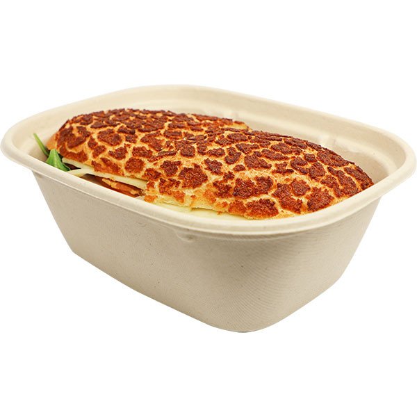 44 oz Compostable Fiber To-Go Boxes | Home Compostable Plant Fiber | Hot Food Safe to 200°F - image 1