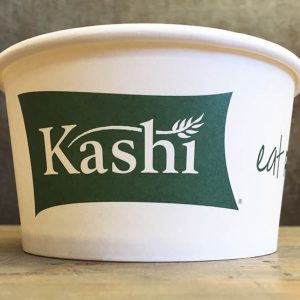 Pla-lined 12 oz compostable food container, PFAS-free, single product shot