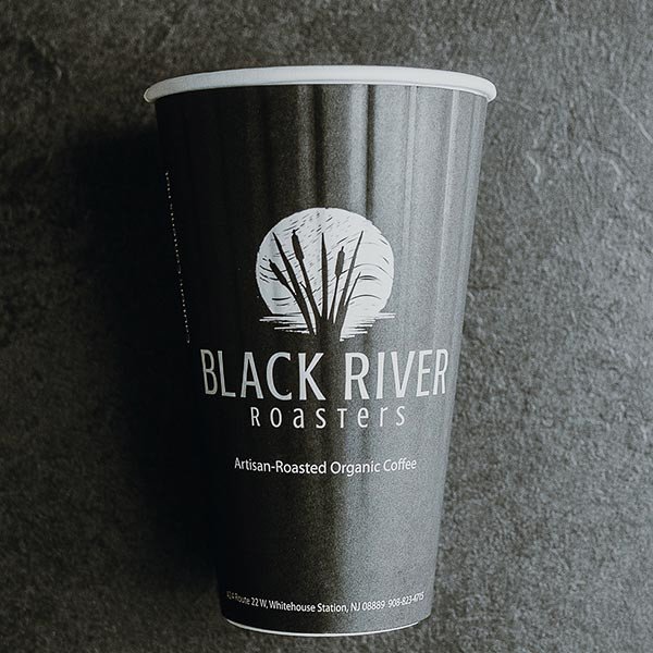 Pla-lined 16 oz compostable hot cup, PFAS-free, single product shot