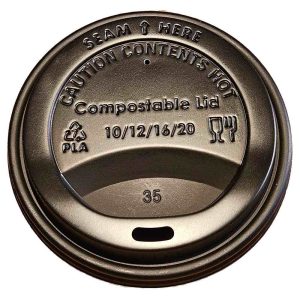 20 oz compostable hot cup, PFAS-free, single product shot