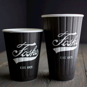 Pla-lined 20 oz compostable hot cup, PFAS-free, single product shot