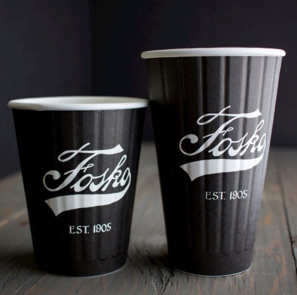 Pla-lined 20 oz compostable hot cup, PFAS-free, single product shot