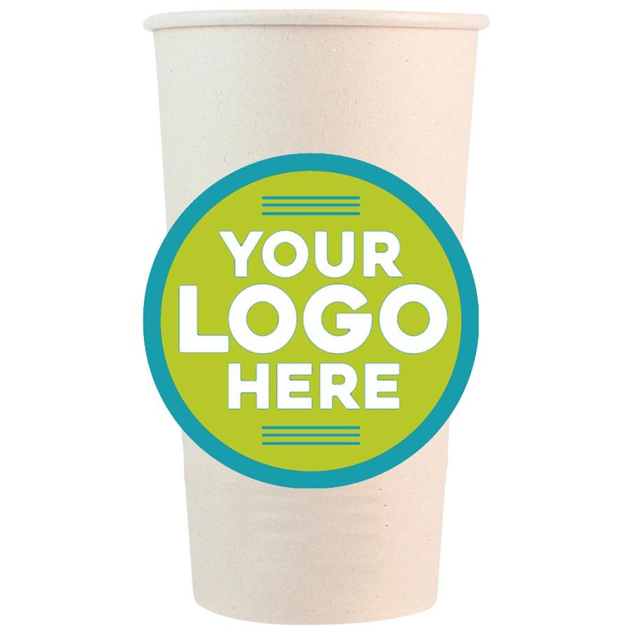 20 oz Compostable Hot Cups — Microwave & Freezer Ready