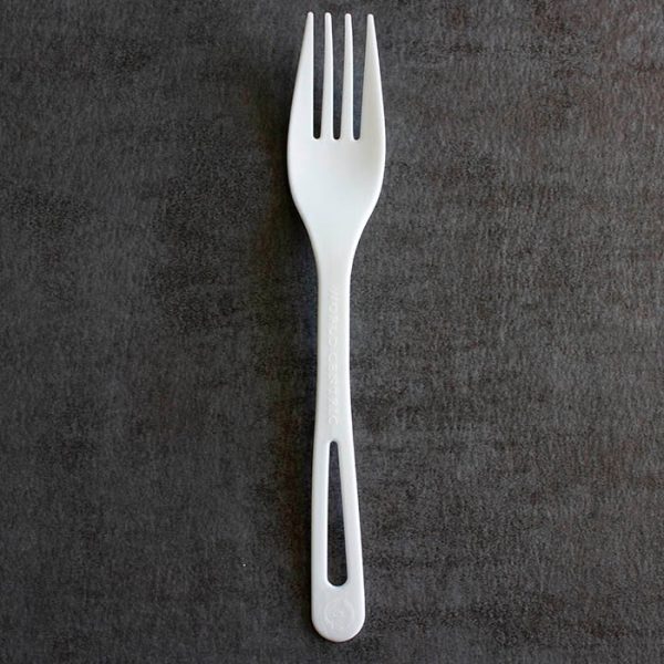 Compostable 6" World Centric tPLA Forks for Catering, Takeout & Foodservice