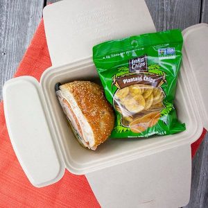 64 oz Compostable Food Containers, Hot Food Safe to 200°F