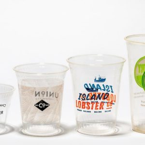 7 oz compostable cold cup, PFAS-free, single product shot