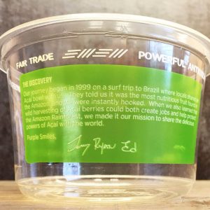 8 oz compostable deli container with food serving example
