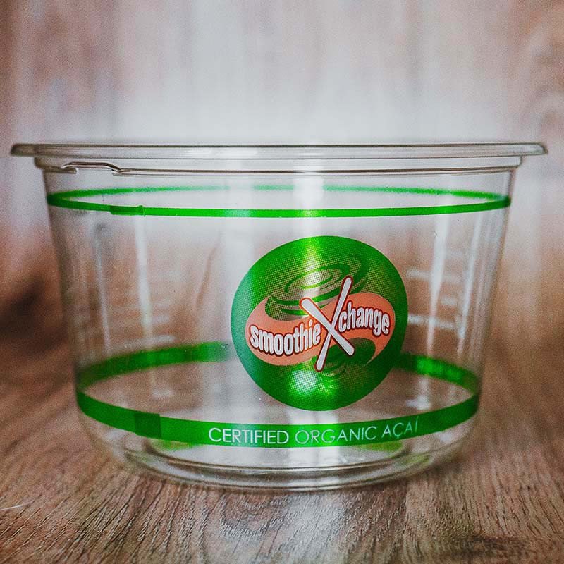 8 oz compostable deli container alternate angle product view