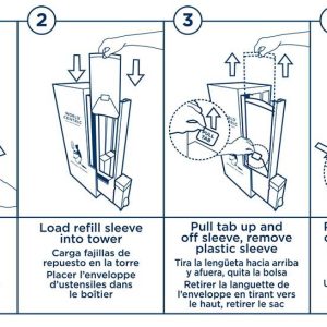 Compostable Empty Bamboo Cutlery Dispenser Cabinet | No Towers Included