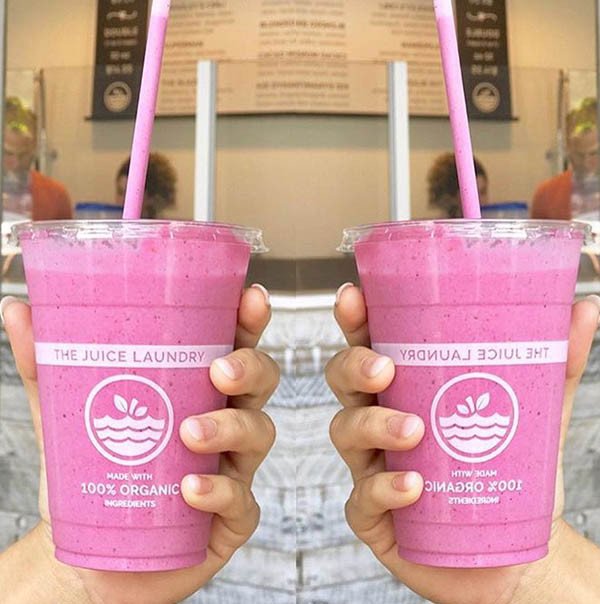 14 oz compostable cold cup with food serving example