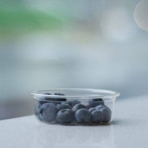 2 oz compostable cold cup, PFAS-free, single product shot