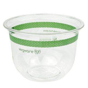 10 oz compostable deli container, PFAS-free, single product shot