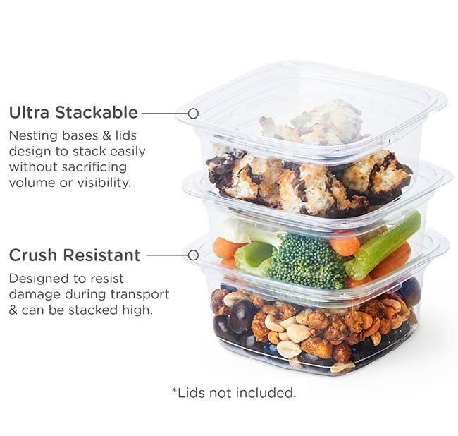 12 oz compostable deli container size comparison chart