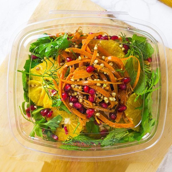 48 oz Compostable Deli Containers, Hot Food Safe to 220°F - image 1