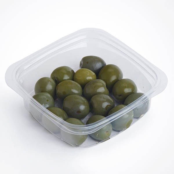 8 oz compostable deli container, PFAS-free, single product shot