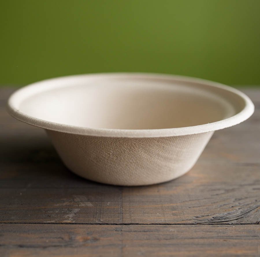 11.5 oz compostable fiber bowl alternate angle product view