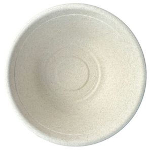 12 oz compostable fiber bowl with food serving example