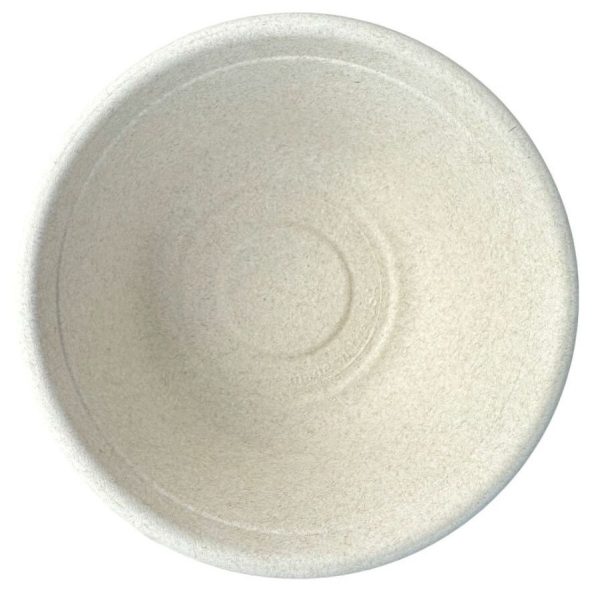 12 oz compostable fiber bowl with food serving example