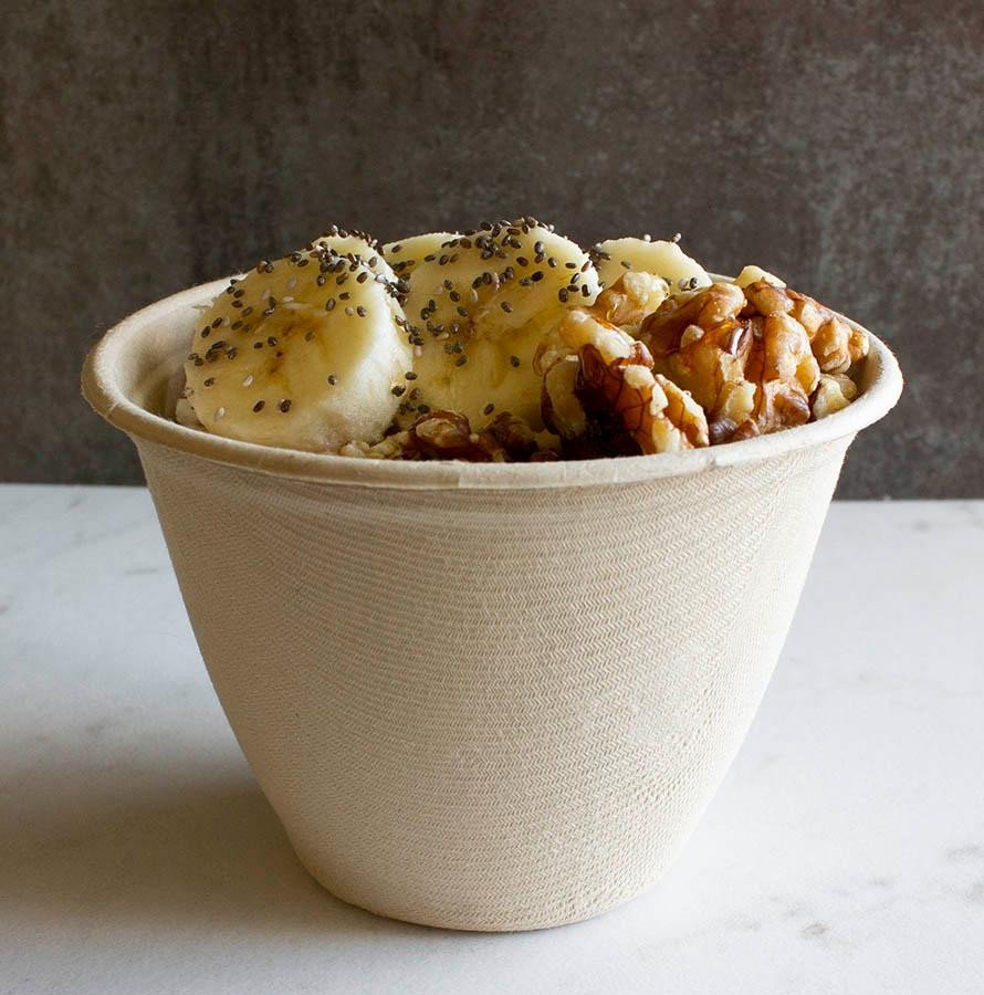 12 oz Compostable Fiber Bowls | Home Compostable Plant Fiber | Microwave & Freezer Ready - image 5