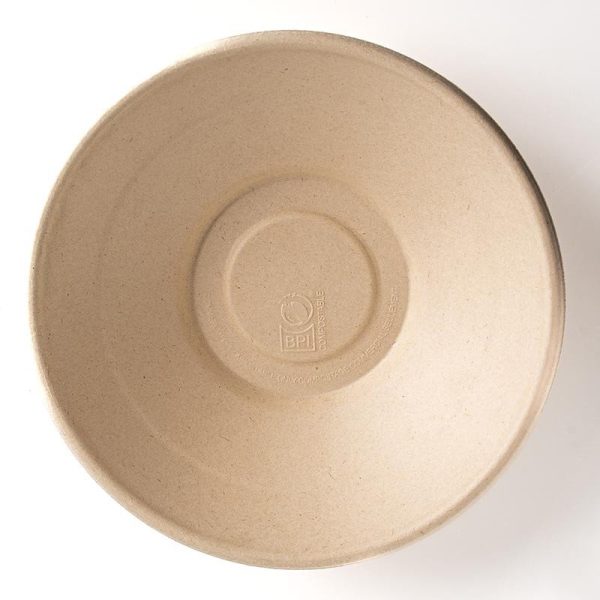 24 oz Compostable Fiber Bowls | Hot Food Safe to 200°F | Microwave & Freezer Ready - image 1