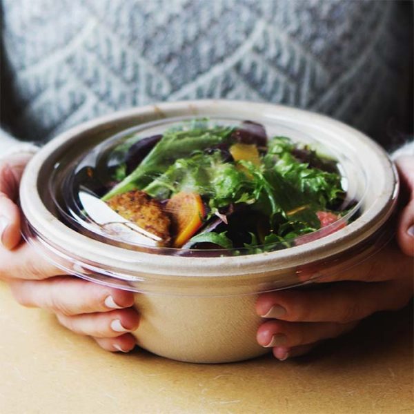 32 oz PLA Bioplastic Fiber Bowls for Salads, Burritos & Hot Bowls - image 2