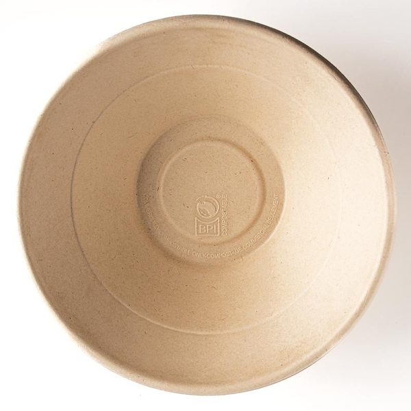 32 oz Compostable Fiber Bowls — Single-Material Bagasse Fiber - image 1