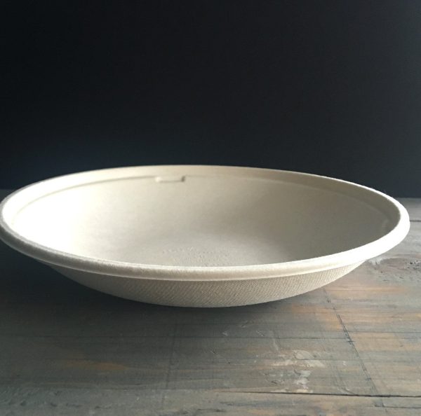 36 oz compostable fiber bowl, PFAS-free, single product shot