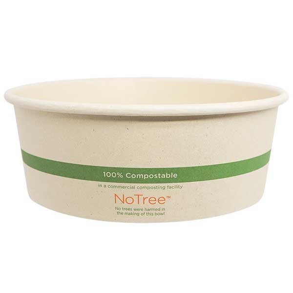 PLA-Lined 42 oz Compostable Fiber Bowls for Salads, Burritos & Hot Bowls - image 1