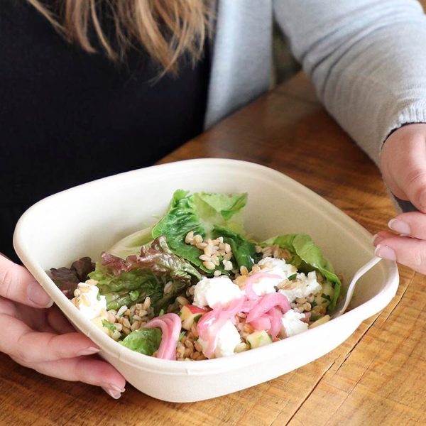 48 oz Compostable Fiber Bowls | Microwave & Freezer Ready | Home Compostable Plant Fiber - image 1