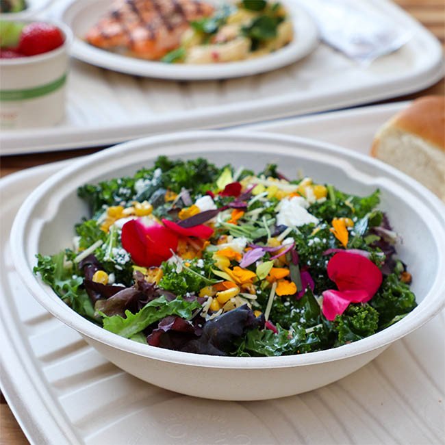 Sustainable 48 oz Fiber Bowls — Bagasse Fiber for Salads, Burritos & Hot Bowls - image 2