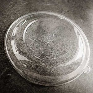 64 oz compostable fiber bowl, PFAS-free, single product shot