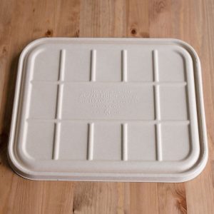 120 oz compostable fiber catering tray, PFAS-free, single product shot