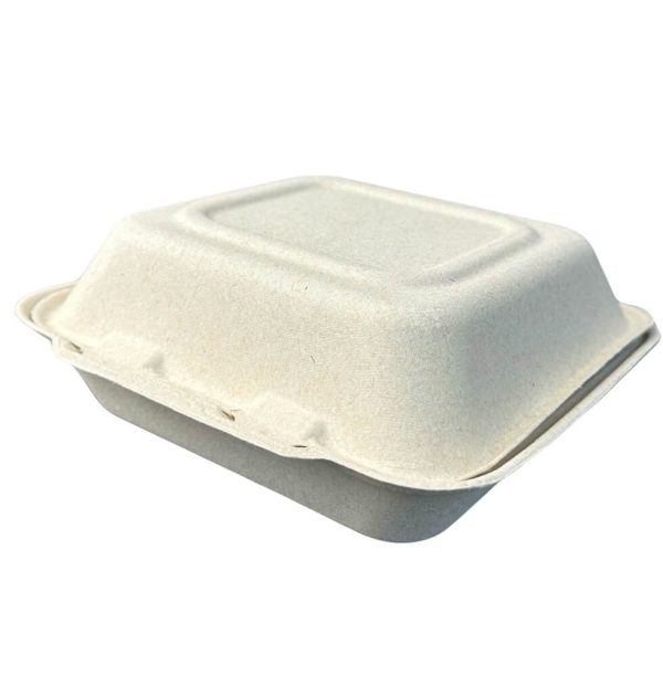 Compostable Fiber Clamshell Containers — Hot Food Safe to 200°F - image 2