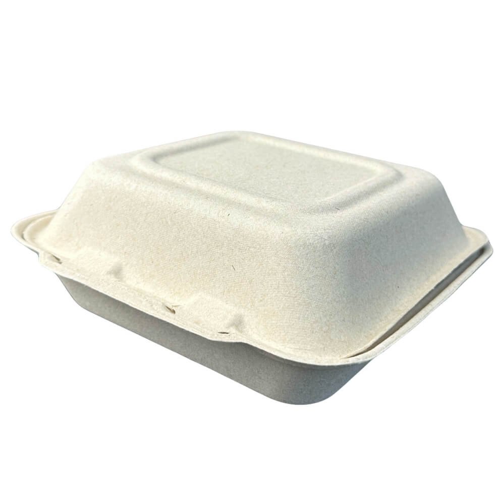 Compostable Fiber Clamshell Containers — Hot Food Safe to 200°F - image 2