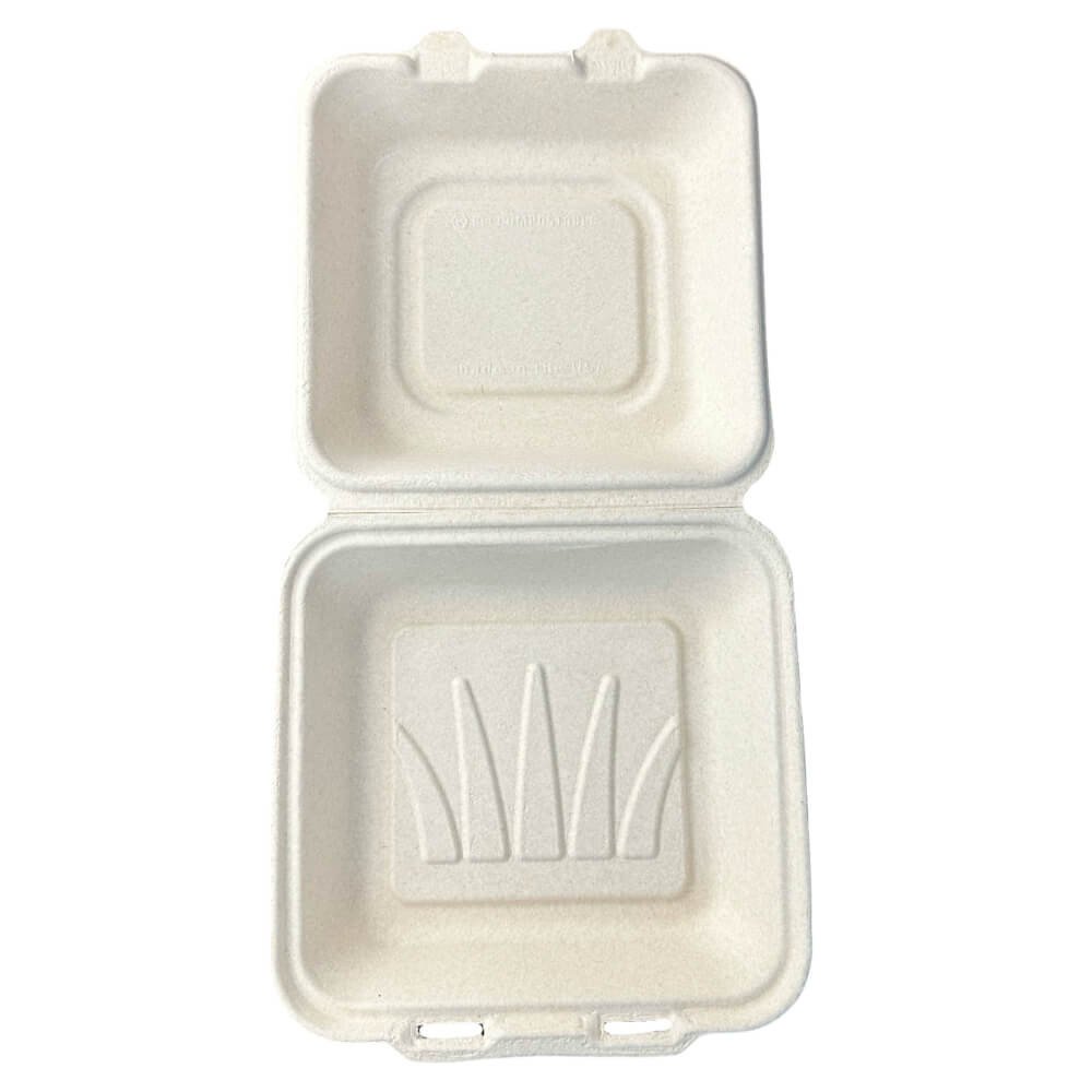 Compostable Fiber Clamshell Containers — Hot Food Safe to 200°F - image 4