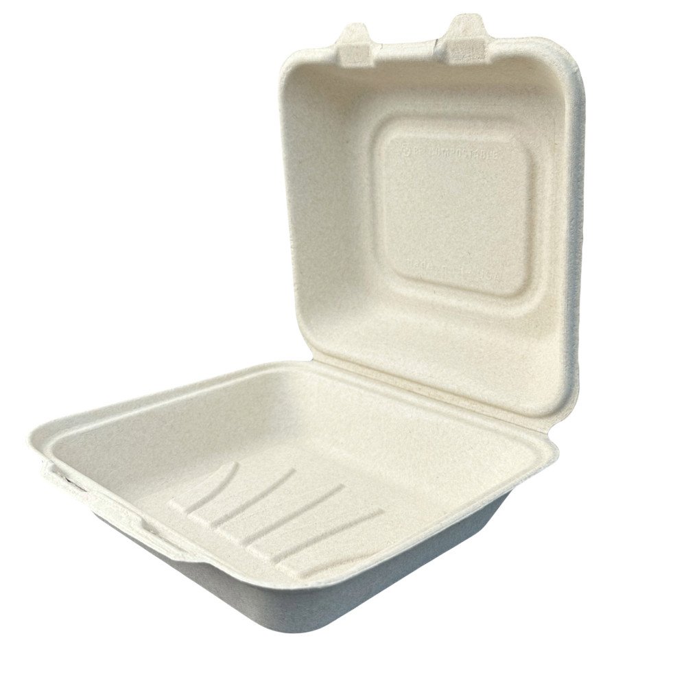 Compostable Fiber Clamshell Containers — Hot Food Safe to 200°F - image 5