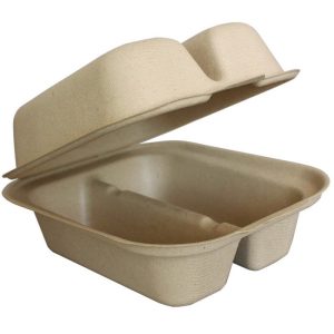 Sustainable Fiber Clamshell Containers — Bagasse Fiber for Takeout & Quick-Service - image 1