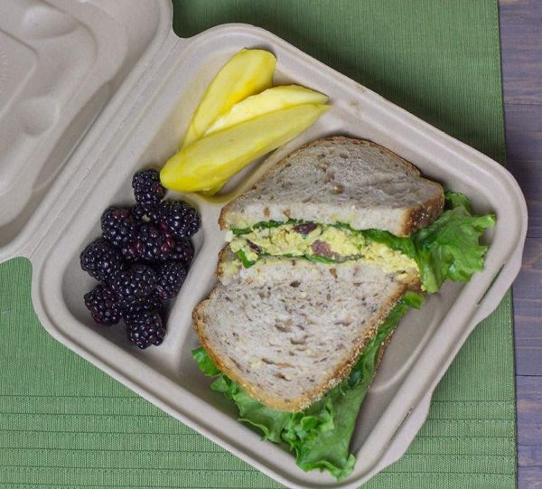 Bagasse Fiber Fiber Clamshell Containers for Takeout & Quick-Service - image 1
