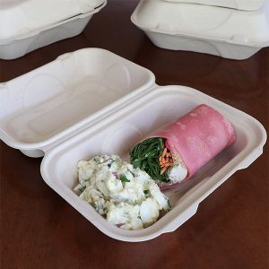 PLA-Lined Plant Fiber Fiber Clamshell Containers for Takeout & Quick-Service - image 1