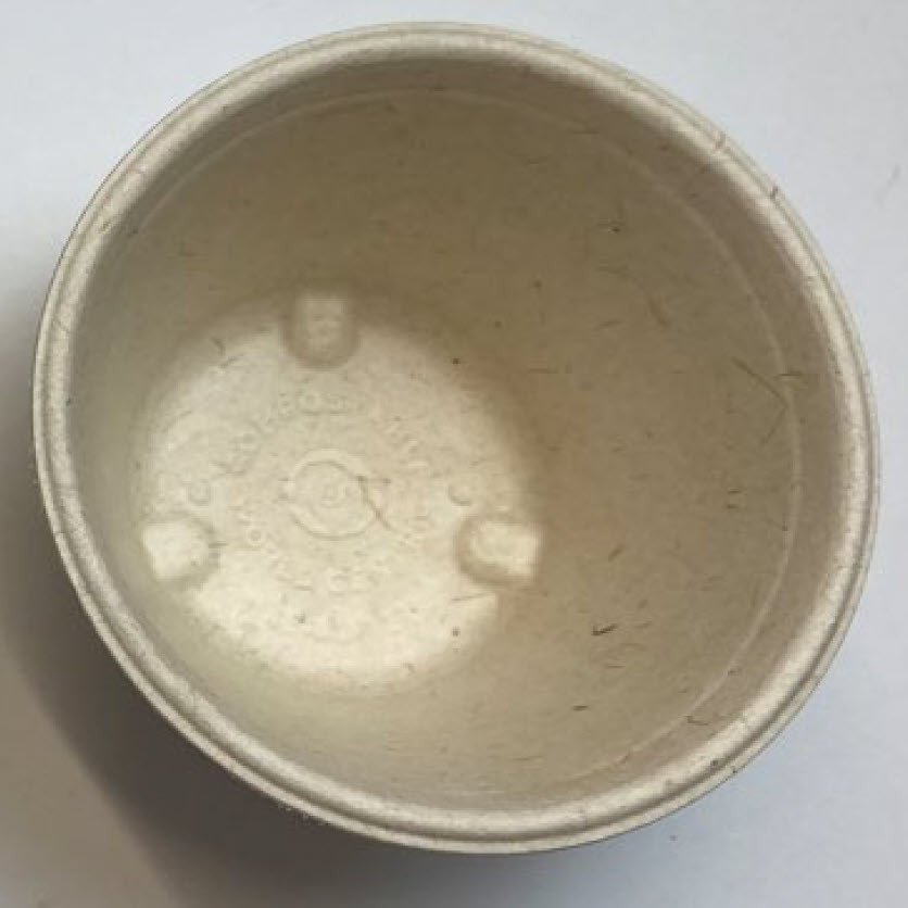 2 oz compostable fiber lid alternate angle product view