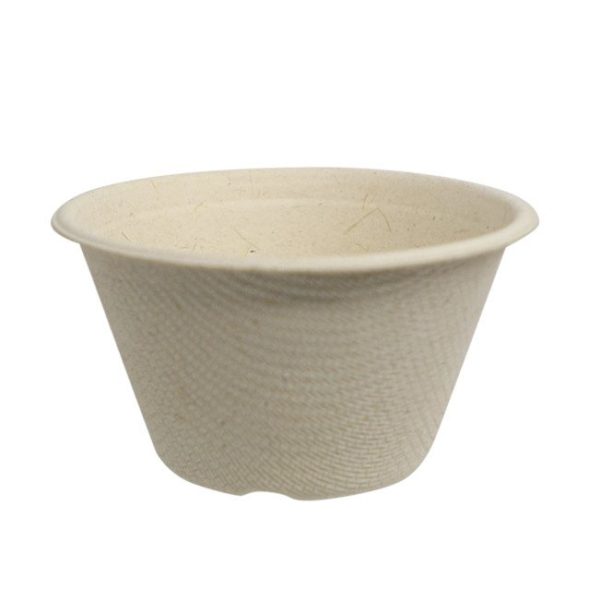 2 oz compostable fiber lid, PFAS-free, single product shot