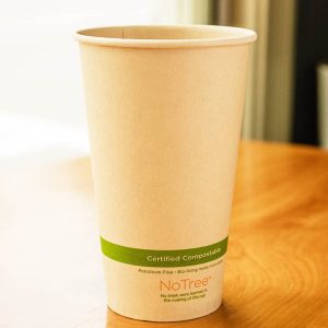 PLA-Lined 20 oz Compostable Hot Cups, Hot Food Safe to 220°F - image 1