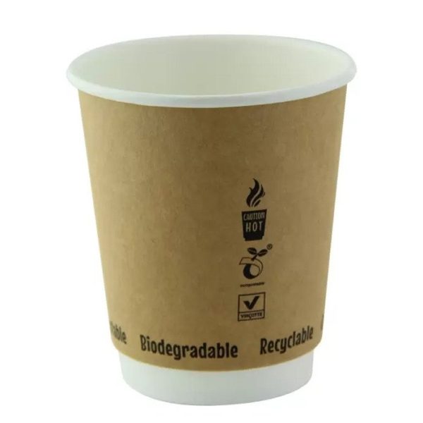 8 oz Compostable Hot Cups — Hot Food Safe to 220°F - image 1