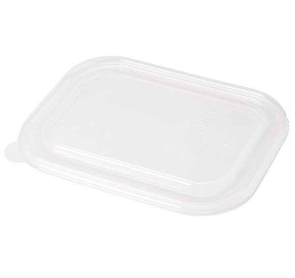 Compostable fiber lunch tray, PFAS-free, single product shot