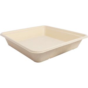 Sustainable Fiber Lunch Trays — Bagasse Fiber for Schools, Cafeterias & Catering - image 1