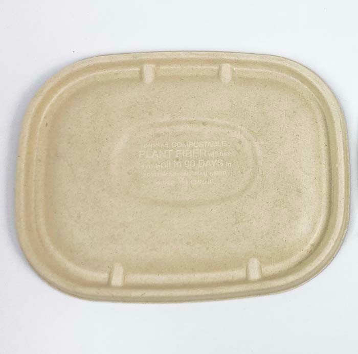 Compostable fiber to-go box alternate angle product view