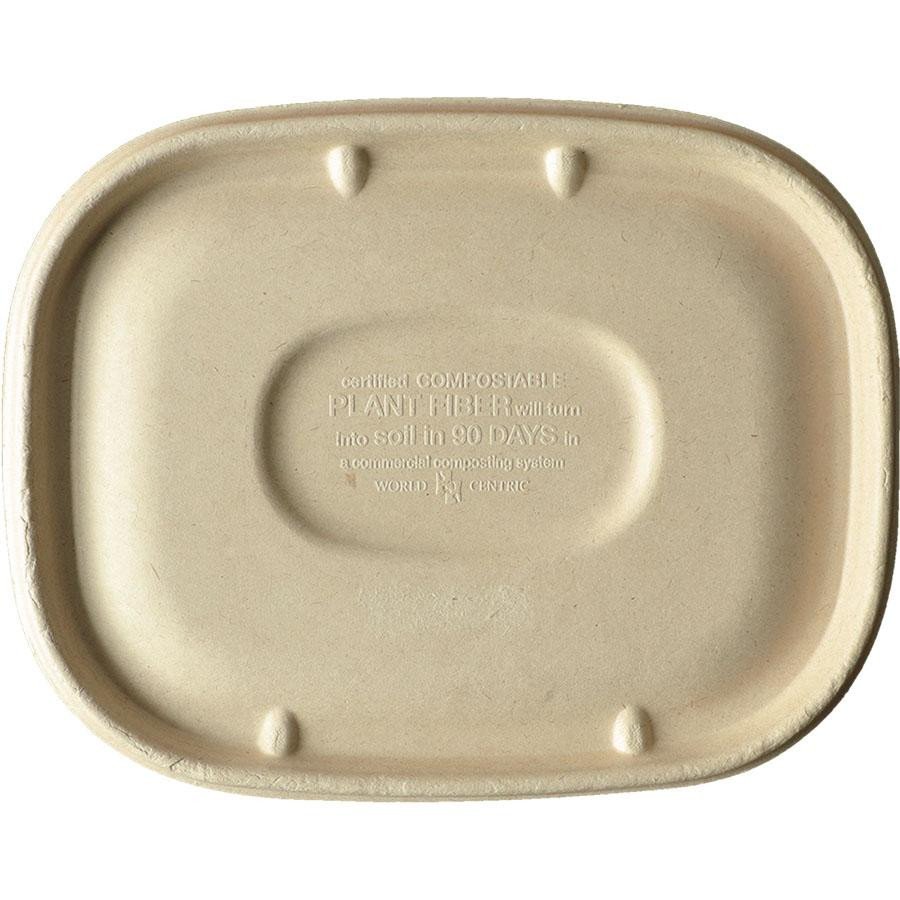 Compostable fiber to-go box, PFAS-free, single product shot